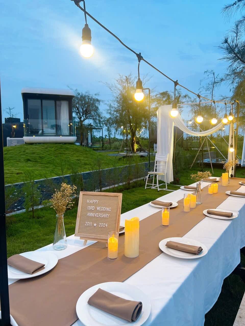 Tiệc Kỷ Niệm 13 Năm Ngày Cưới Tại Dsdstay - Hành Trình Yêu Thương Được Viết Tiếp Giữa Thiên Nhiên